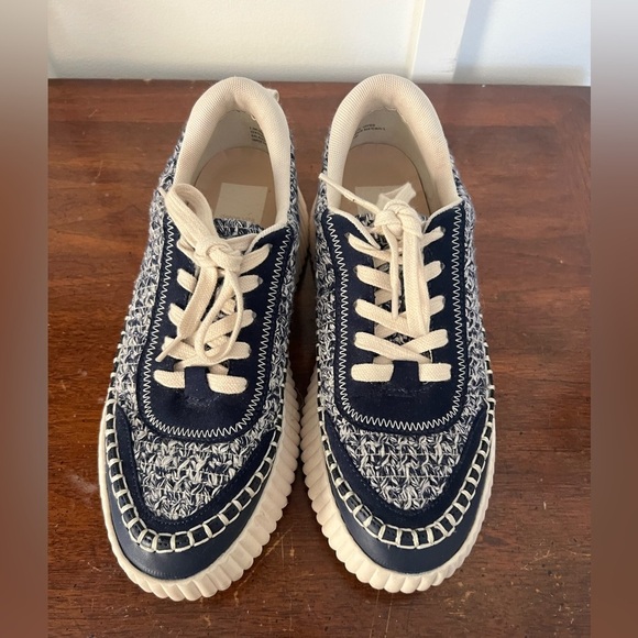 Dolce Vita Dolden sneakers size 7.5 in excellent condition blue and cream - Picture 6 of 8